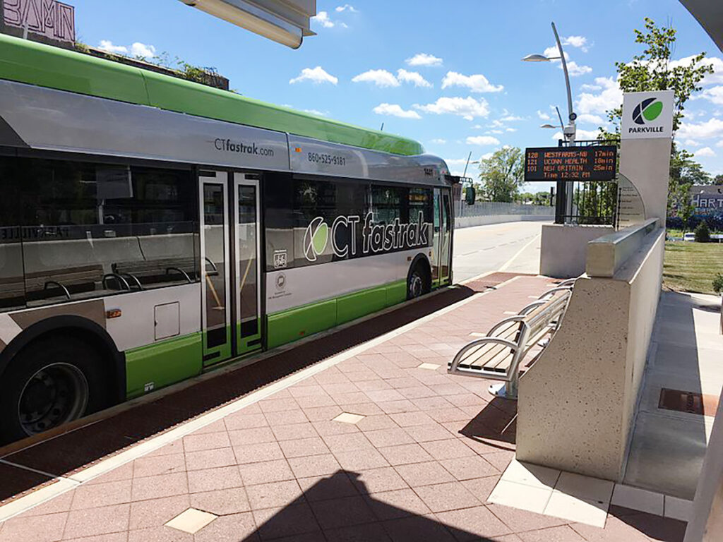 The Parkville and Flatbush CTfastrak stations are significant assets. (Photo: Office of the Governor)